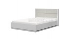 Кровать 1600 с подъёмным механизмом «Вива» Белый глянец - Платина